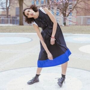 Tony Chestnut Tuxedo Frock